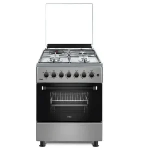 Mika 3 Gas+ 1 Electric MST58U31E3SLEM Cooker, Silver,58 X 58