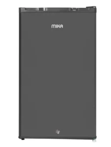 MIKA Fridge, 92L, Single Door, Defrost (Direct Cool), Dark Silver