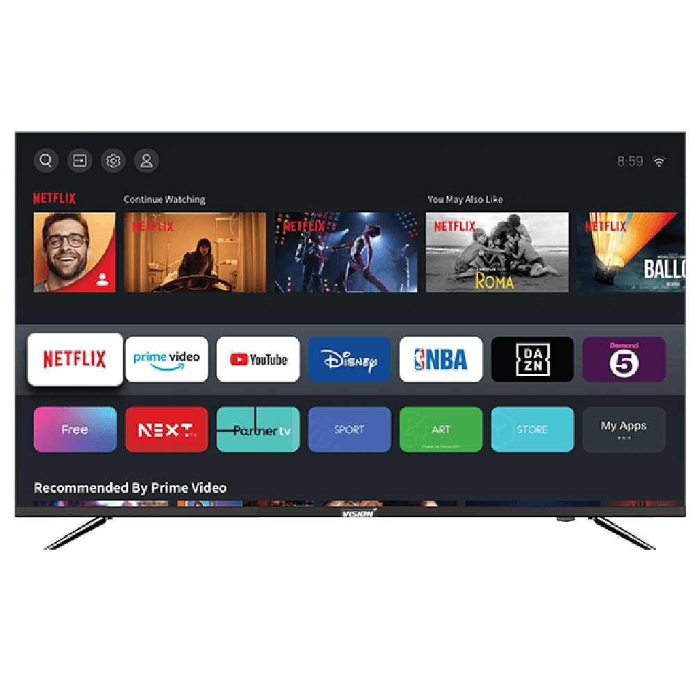 Vision Plus 65″ 4K Frameless V+ OS Smart TV Vision Plus 65″ 4K Frameless V+ OS Smart TV