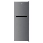 MIKA Fridge, 197L, 2Door Top Mount Freezer, No Frost, Inox line Brush