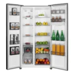 MIKA Fridge 529L 2 Door Side By Side No Frost (Frost Free) INVERTER Compressor Inox Line Brush MRNF2DW529XLBV - Image 3