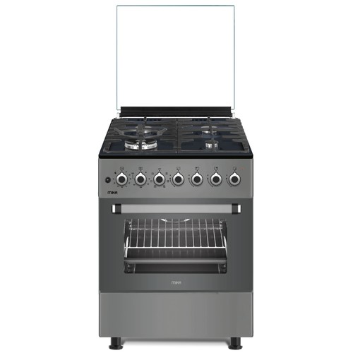 Mika MST62F4GWE6DG 4 Gas Burners + 6 Function Oven Dove Grey