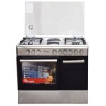 Ramtons RF-498 4 Gas + 2 Electric Cooker | 90x60 Inox Silver Kitchen Appliance