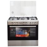 Ramtons RF-499 5 Gas Cooker | 90x60 Inox Silver Kitchen Appliance